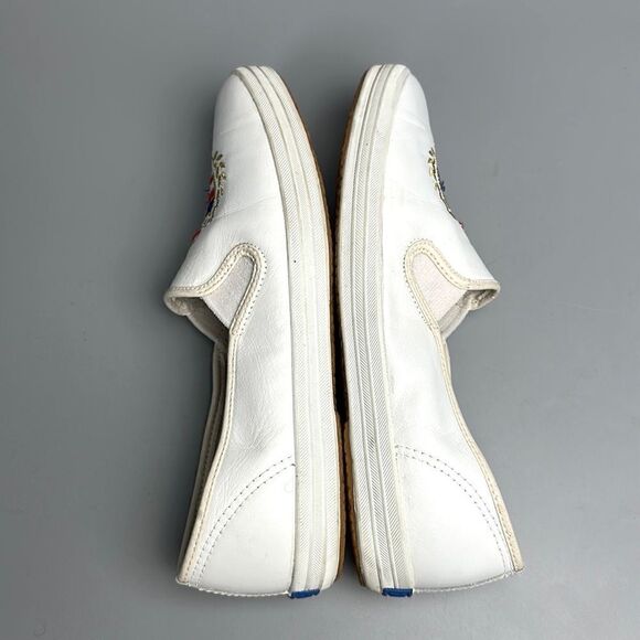 KEDS Vintage 90th White Embroidered Soft Leather Shoes Sneakers US 8 (vintage 9) - Picture 6 of 12